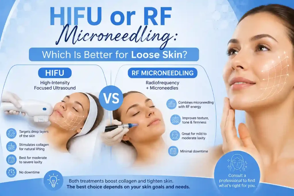 HIFU or RF Microneedling: Which Is Better for Loose Skin Henley In Arden?
